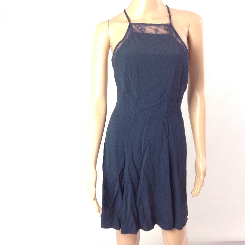 Reformation Women Mini Dress Size S Navy Blue